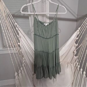 Aeropostale Sage Green Smocked Top